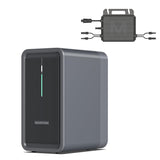 B2500 Balkonkraftwerk mit Speicher 0% VAT 2025 Letzte Upgrade-Version+800W Mikrowechselrichter, 1600W Solareingang 2240Wh LiFePO4 Akku 6000 Ladezyklen