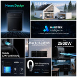 Marstek Venus E 3.0 Balkonkraftwerk mit Speicher: AC Gekoppeltes Energiespeichersystem, 0% MwSt, 5.12kWh LFP, 2,5kW PV-Eingangsleistung/Ausgang